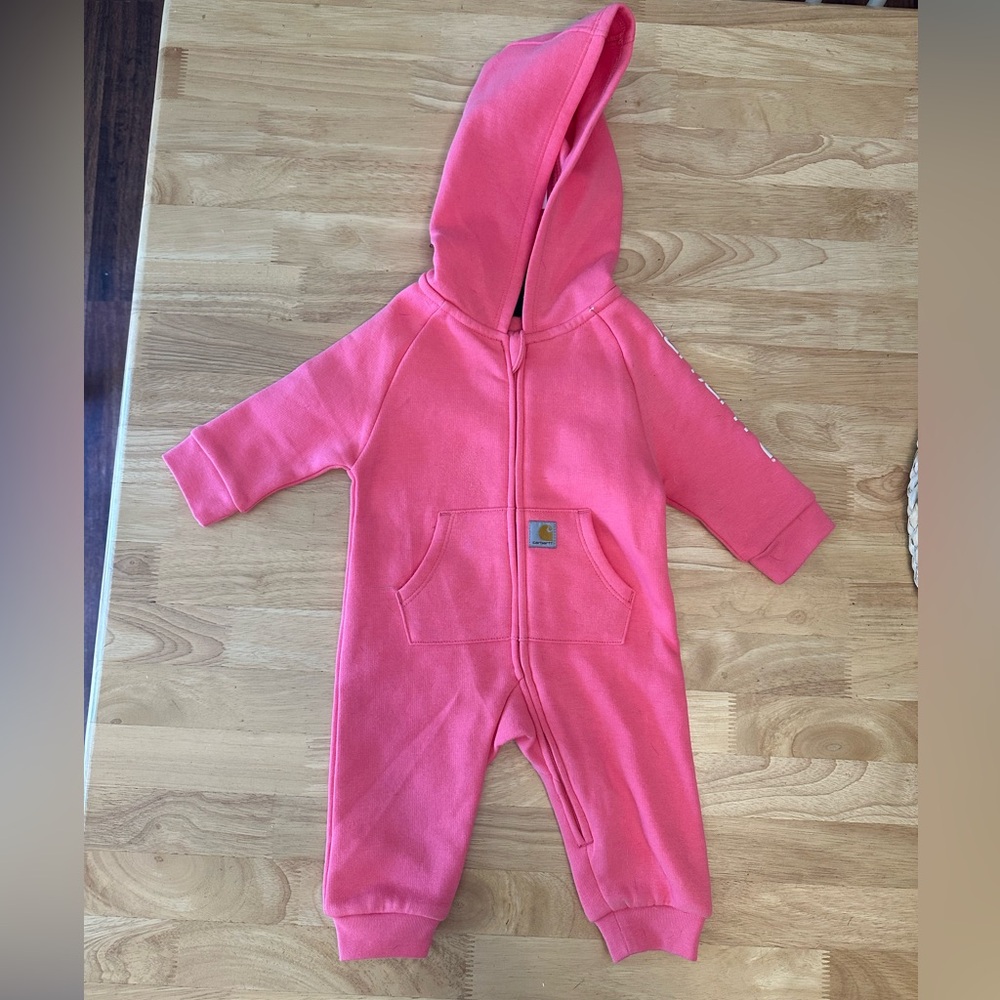 Carhartt Kids Pink Hooded One Piece